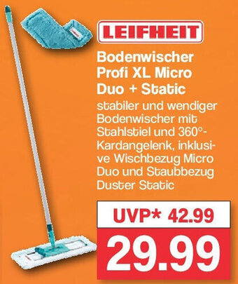 Famila Nord West LEIFHEIT Bodenwischer Profi XL Micro Duo + Static Angebot