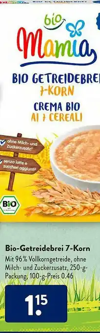 Aldi Süd Bio-getreidebrei 7-korn Angebot