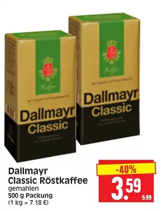 Edeka Herkules Dallmayr Classic Röstkaffee 500g Angebot