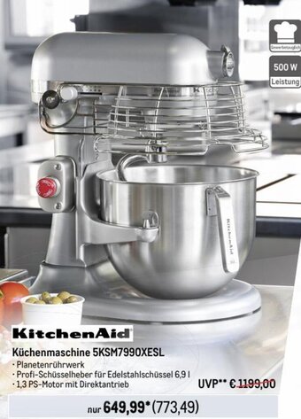 METRO KitchenAid Küchenmaschine 5KSM7990XESL Angebot