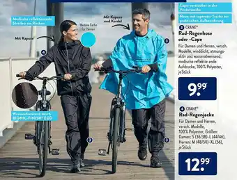 Aldi Süd Crane Rad-regenhose Oder -cape Oder Rad-regenjacke Angebot