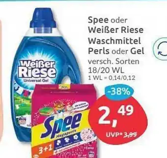 Budni Spee Oder Weißer Riese Waschmittel Perls Oder Gel Angebot