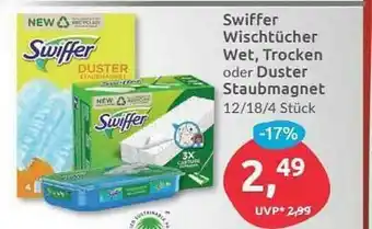 Budni Swiffer Wischtücher Wet Trocken Oder Duster Staubmagnet Angebot