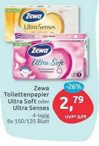 Budni Zewa Toilettenpapier Ultra Soft Ultra Senses Angebot