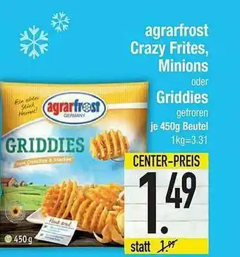 E-Center Agrarfrosr Crazy Frites, Minions Oder Griddies Angebot