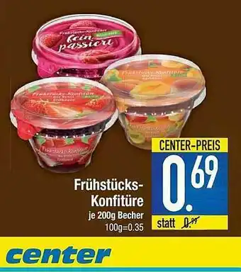 E-Center Frühstücks Konfitüre Angebot