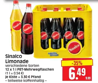 Edeka Herkules Sinalco Limonade 12x1L Angebot