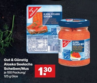 Handelshof Gut & Günstig Alaska Seelachs Scheiben/Mus 100 Packung/ 125 g Glas Angebot