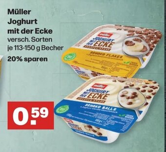 Handelshof Müller Joghurt mit der Ecke 113-150 g Becher Angebot