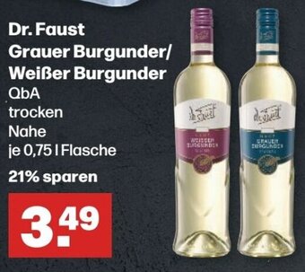 Handelshof Dr. Faust Grauer Burgunder/ Weißer Burgunder 0,75 l Flasche Angebot