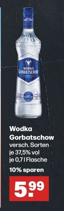 Handelshof Wodka Gorbatschow 0,7 l Flasche Angebot