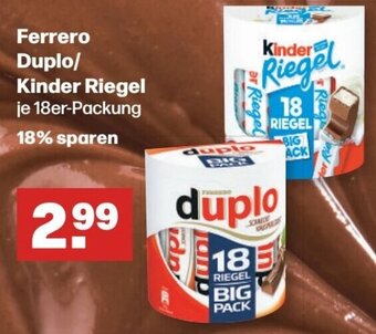 Handelshof Ferrero Duplo/ Kinder Riegel 18er-Packung Angebot