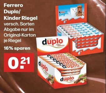 Handelshof Ferrero Duplo/ Kinder Riegel Angebot