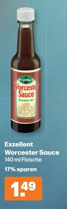 Handelshof Exzellent Worcester Sauce 140 ml Flasche Angebot