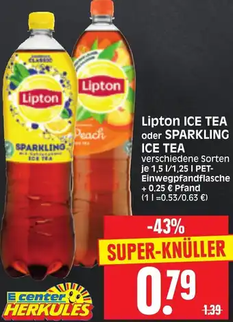 Edeka Herkules Lipton Ice Tea oder Sparkling Ice Tea Angebot