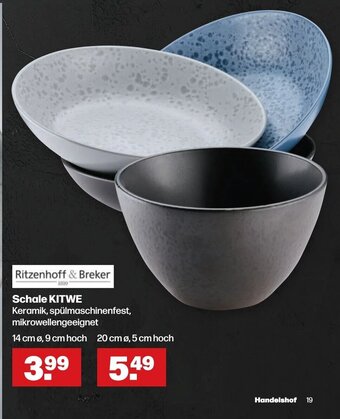 Handelshof Ritzenhoff & Breker Schale KITWE 14 cm Ø, 9 cm hoch Angebot