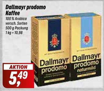 Simmel Dallmayr prodomo Kaffee 500g Angebot