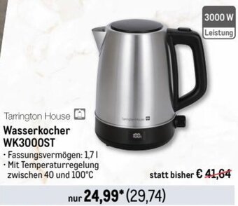 METRO Tarrington House Wasserkocher WK3000ST Angebot