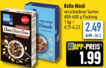 diska Kölln Müsli 400-600 g Packung Angebot