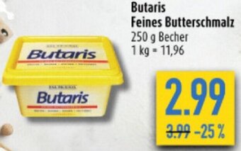 diska Butaris Feines Butterschmalz 250 g Becher Angebot