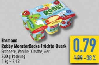 diska Ehrmann Robby MonsterBacke Früchte-Quark 300 g Packung Angebot