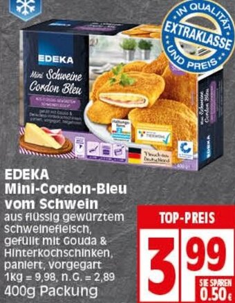 Elli Markt EDEKA Mini-Cordon Bleu vom Schwein 400 g Packung Angebot