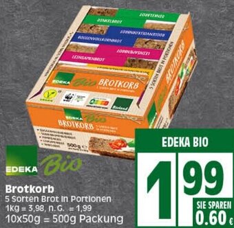 Elli Markt EDEKA Bio Brotkorb 500 g Packung Angebot