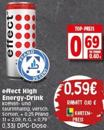 Elli Markt effect High Energy-Drink 0,33 L Angebot