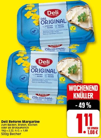 Elli Markt Deli Reform Margarine 500g Becher Angebot