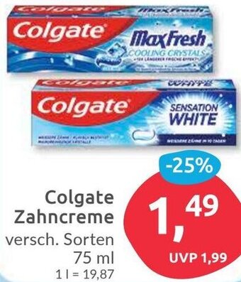 Budni Colgate Zahncreme 75 ml Angebot