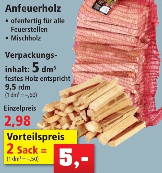 Anfeuerholz Angebot bei Thomas Philipps