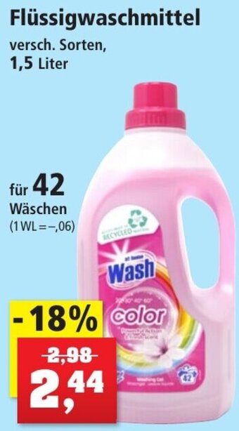 Thomas Philipps at home Wash Flüssigwaschmittel für 42 Wäschen Angebot