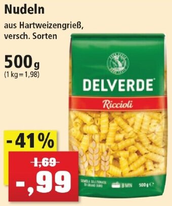 Thomas Philipps DELVERDE Nudeln 500 g Angebot