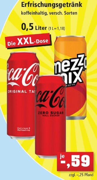 Thomas Philipps Coca-Cola/Mezzo Mix Erfrischungsgetränk 0,5 Liter Angebot