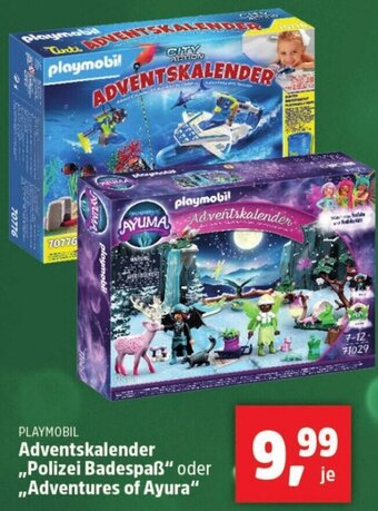 Thomas Philipps playmobil Adventskalender ,,Polizei Badespaß" oder ,,Adventures of Ayura" Angebot