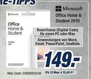 Expert Bening Microsof Office Home & Student 2019 Angebot