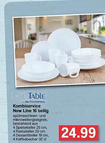 Famila Nord West Creatable Kombiservice New Line 16 Teilig Angebot