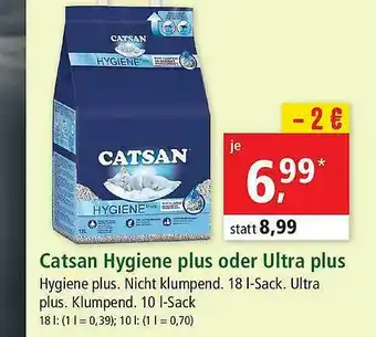 Fressnapf Catsan Hygiene Plus Oder Ultra Plus Angebot