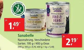 Fressnapf Sanabelle Nassnahrung Angebot