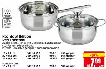 Edeka Herkules Kochtopf Edition Red Edelstahl Angebot