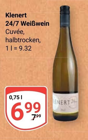 Globus Klenert 24/7 Weißwein je 0.75 L Angebot