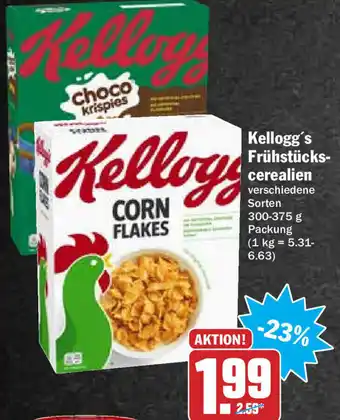 Hit Kellogg's Frühstückscerealien 300-375g Angebot