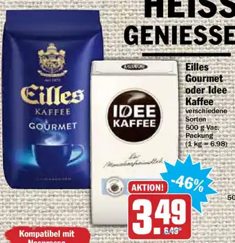 Hit Eilles Gourmet oder Idee Kaffee 500g Angebot