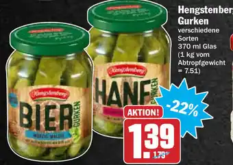 Hit Hengstenberg Gurken 370ml Angebot