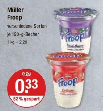 V Markt Müller Froop je 150-g-Becher Angebot