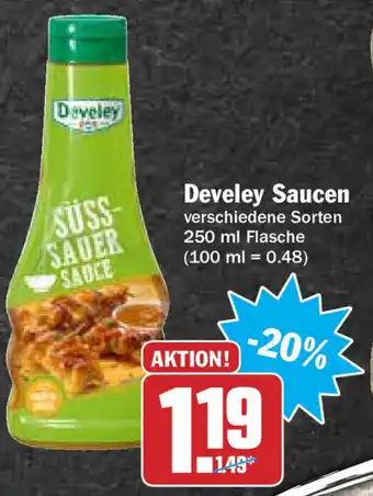 Hit Develey Saucen 250ml Angebot