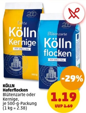 PENNY KÖLLN Haferflocken 500 g Packung Angebot