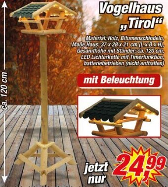 Posten Börse Vogelhaus Tirol Angebot