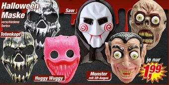 Posten Börse Halloween Maske Angebot