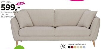 Mömax Dreisitzer-Sofa ,,NICOLO" Angebot